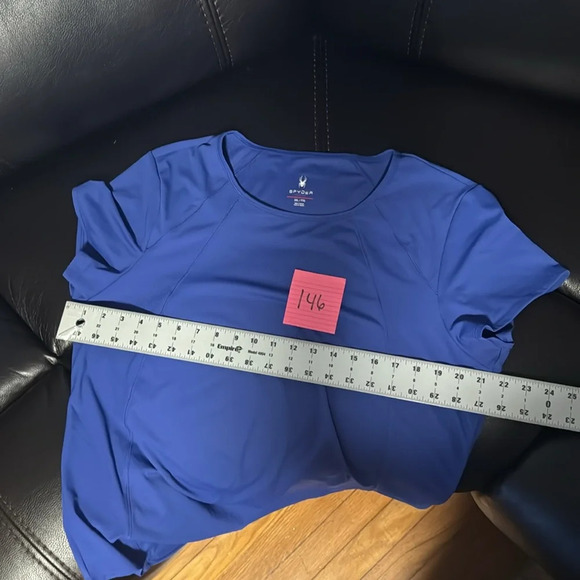 Spyder Ladies' Short Sleeve Active Top XXL NWOT Blue (Perineal) XXL - Picture 7 of 9